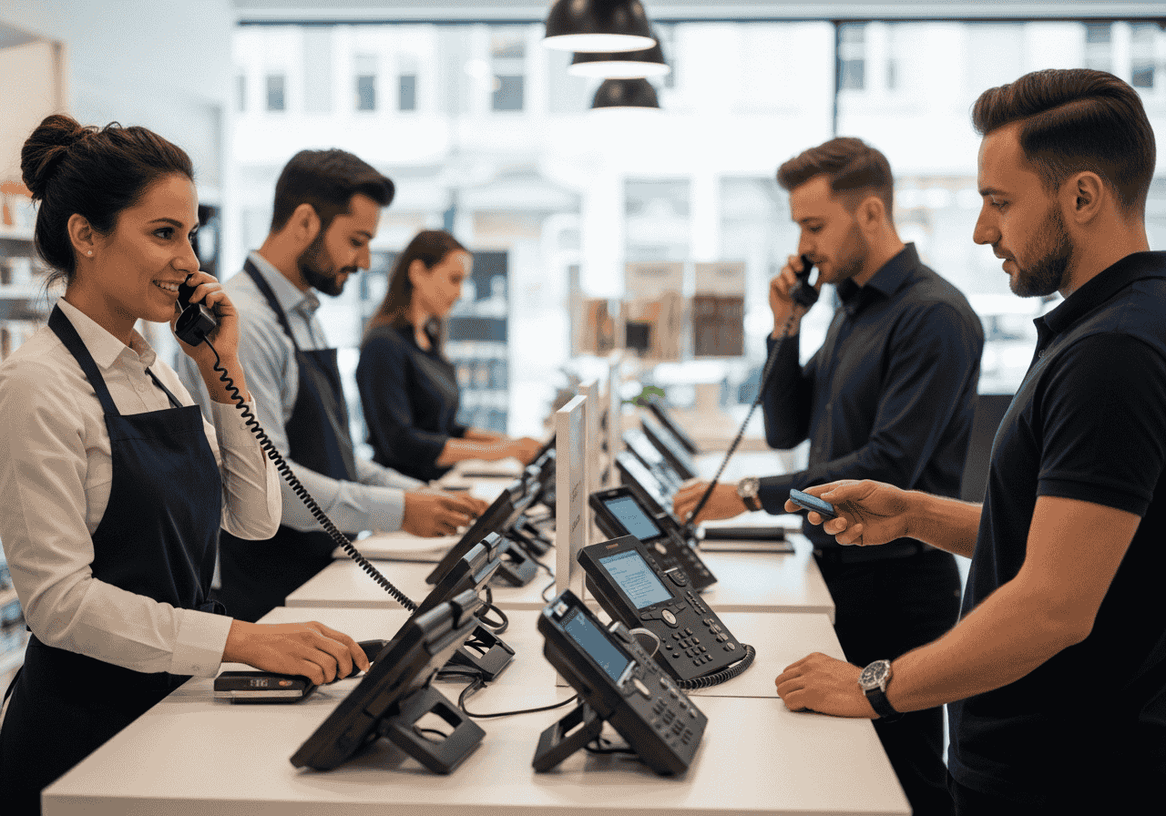 IP PBX for retail stores UAE,Retail phone system Dubai